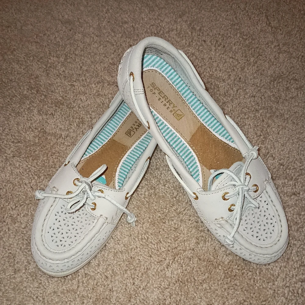 Sperry Leather‎ Cutout Loafers 6.5 M
